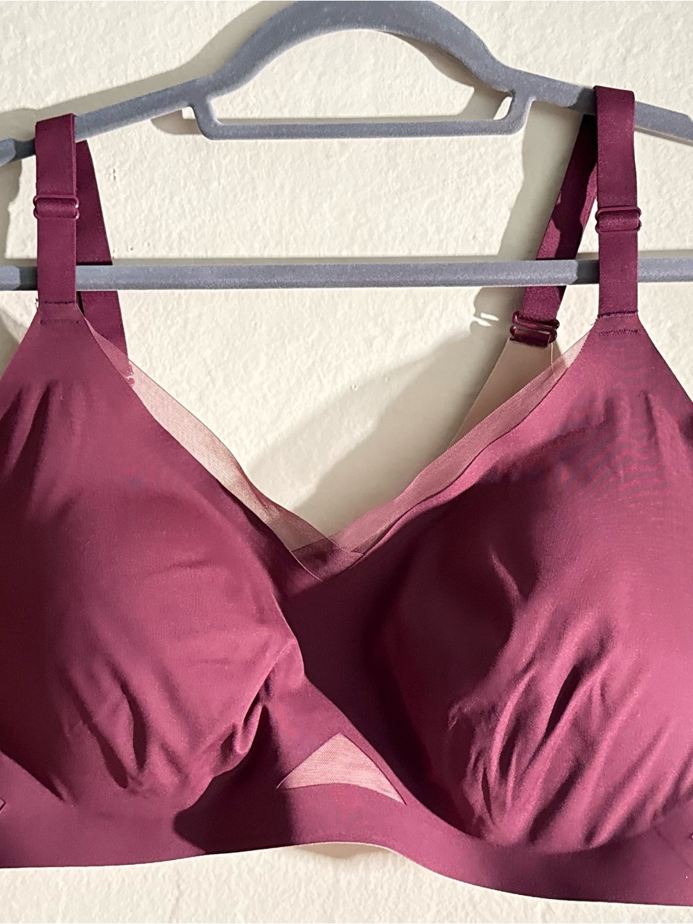 HONEYLOVE Wireless Seamless Comfort Bra - Burgundy 3X